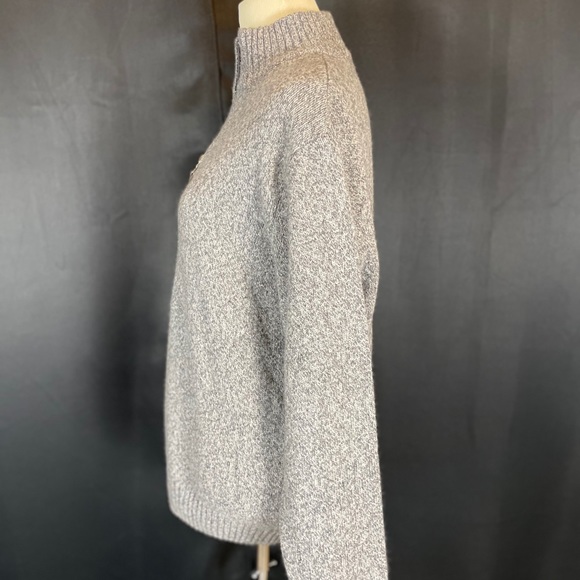 Daniele Blasi gray 1/4 zip wool sweater - Picture 9 of 12